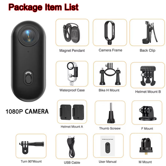 4K Cameras Action Cam Support Sports Bike Helmet with Mini Cycle Wifi Recorder Professional Photo Portable Sport Kit Very Small
