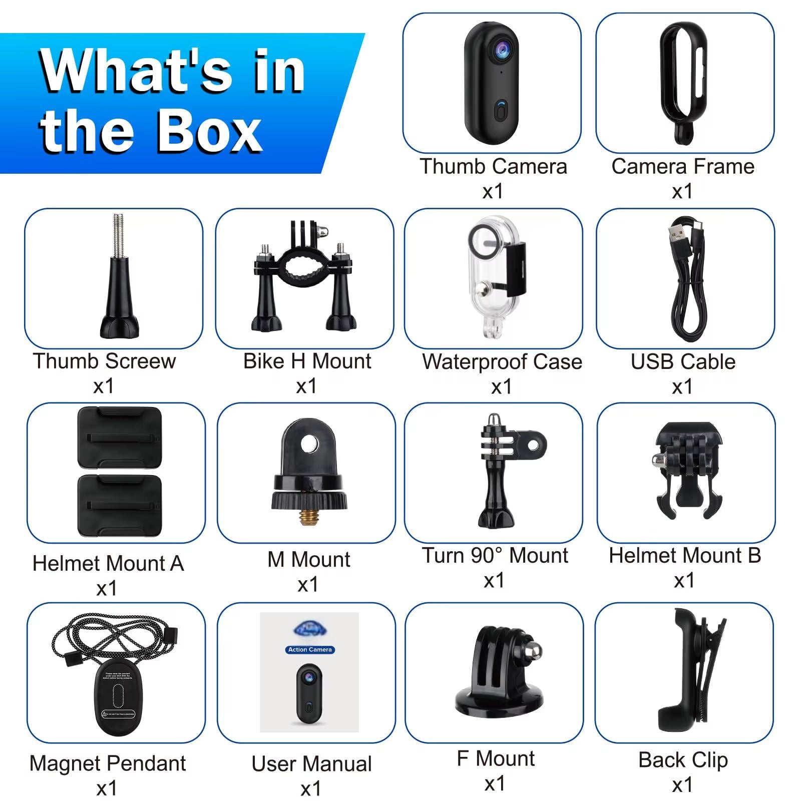 4K Cameras Action Cam Support Sports Bike Helmet with Mini Cycle Wifi Recorder Professional Photo Portable Sport Kit Very Small